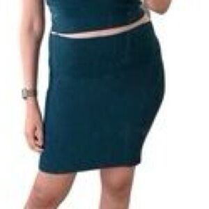 House Of Harlow 1960 Women's High Waisted Mini Skirt Size S Ribbed Dark Teal